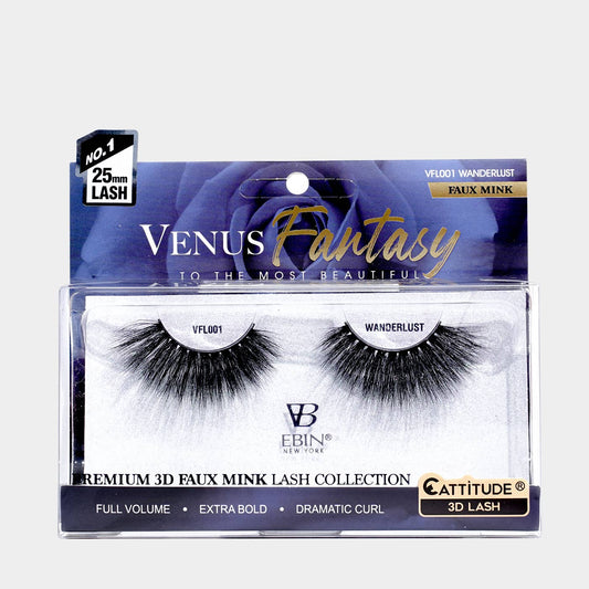 EBIN NEW YORK - Venus Fantasy 25mm Faux Mink 3D Lashes: Wanderlust
