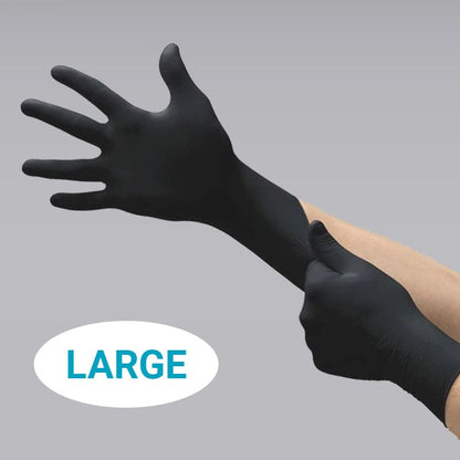 BrookPark Beauty - Emerald Nitrile Gloves Black - 100/CO: Small