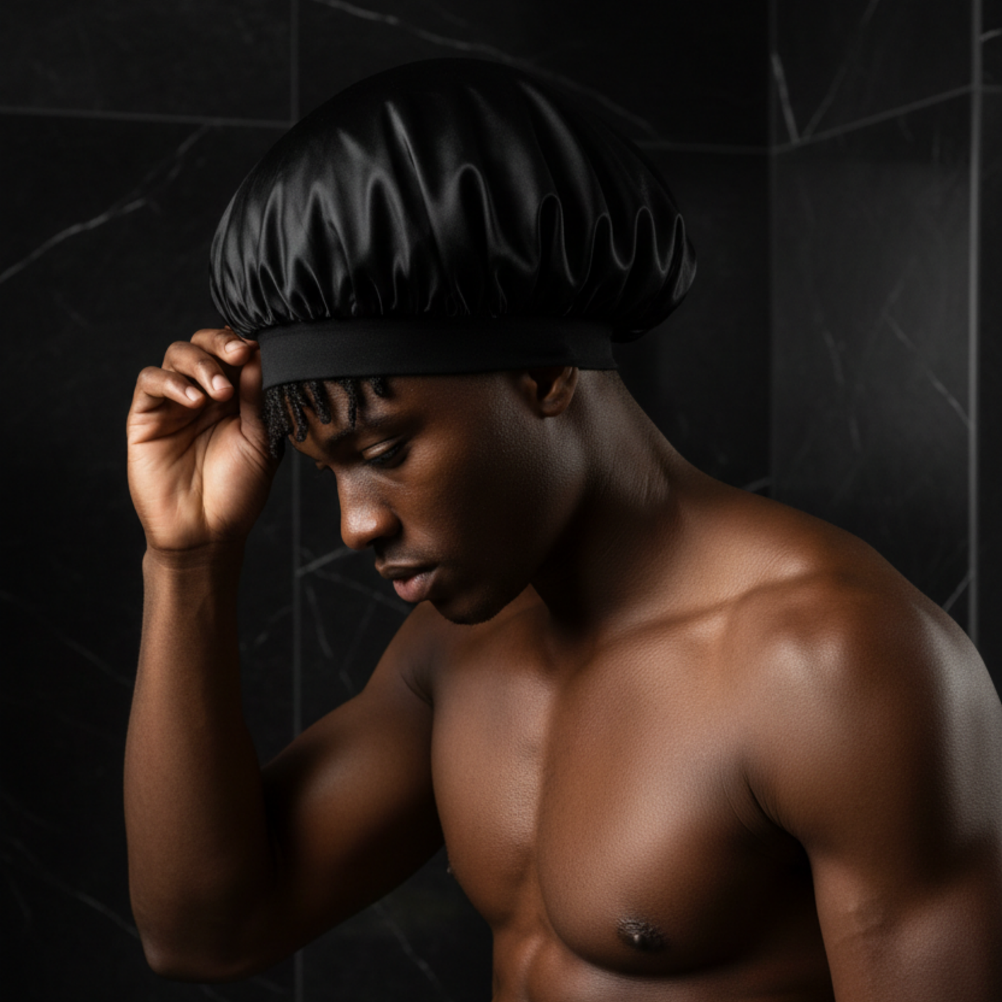 Annie International, Inc. - Mr. Durag Shower & Conditioning Cap XL, 1 Count, Black