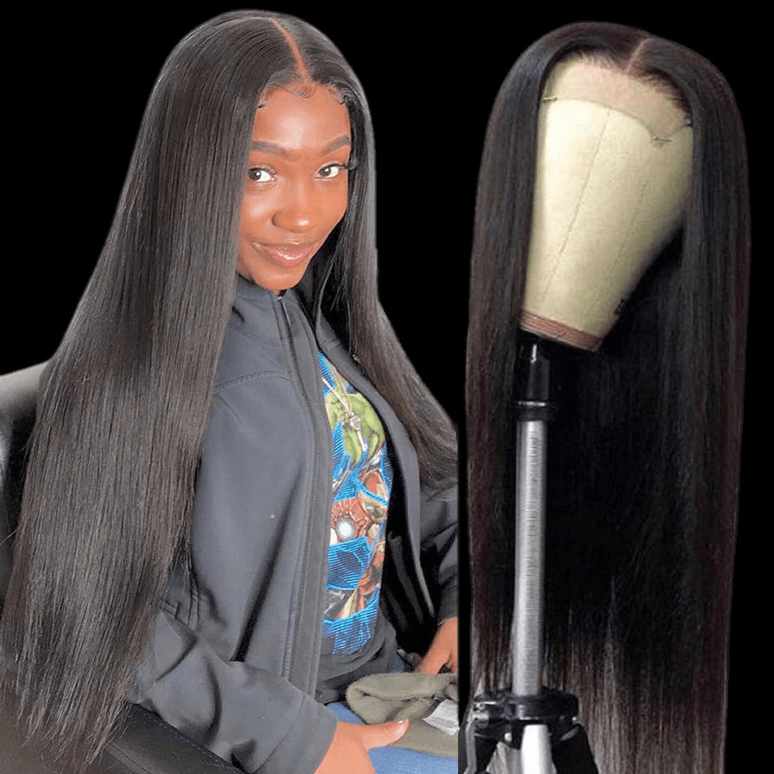 4x4 Lace Closure Wigs Lace Front Wigs Straight Human Hair