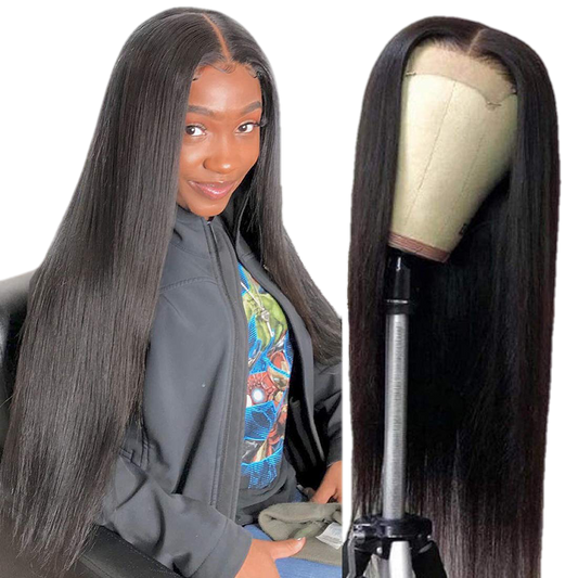 4x4 Lace Closure Wigs Lace Front Wigs Straight Human Hair