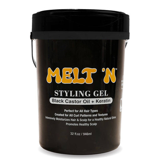 EBIN NEW YORK - MELT'N Styling Gel - Black Castor Oil + Keratin 32oz/946ml