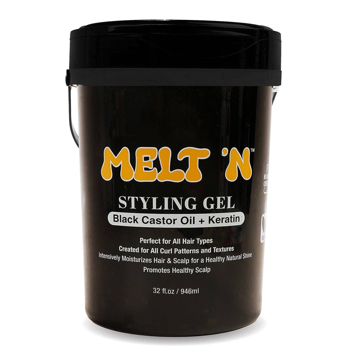 EBIN NEW YORK - MELT'N Styling Gel - Black Castor Oil + Keratin: 2423ml (82oz)