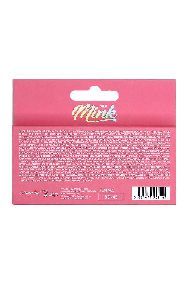 PINEAPPLE Beauty - AMORUS 3D-45 Silk Mink Volume Eyelashes
