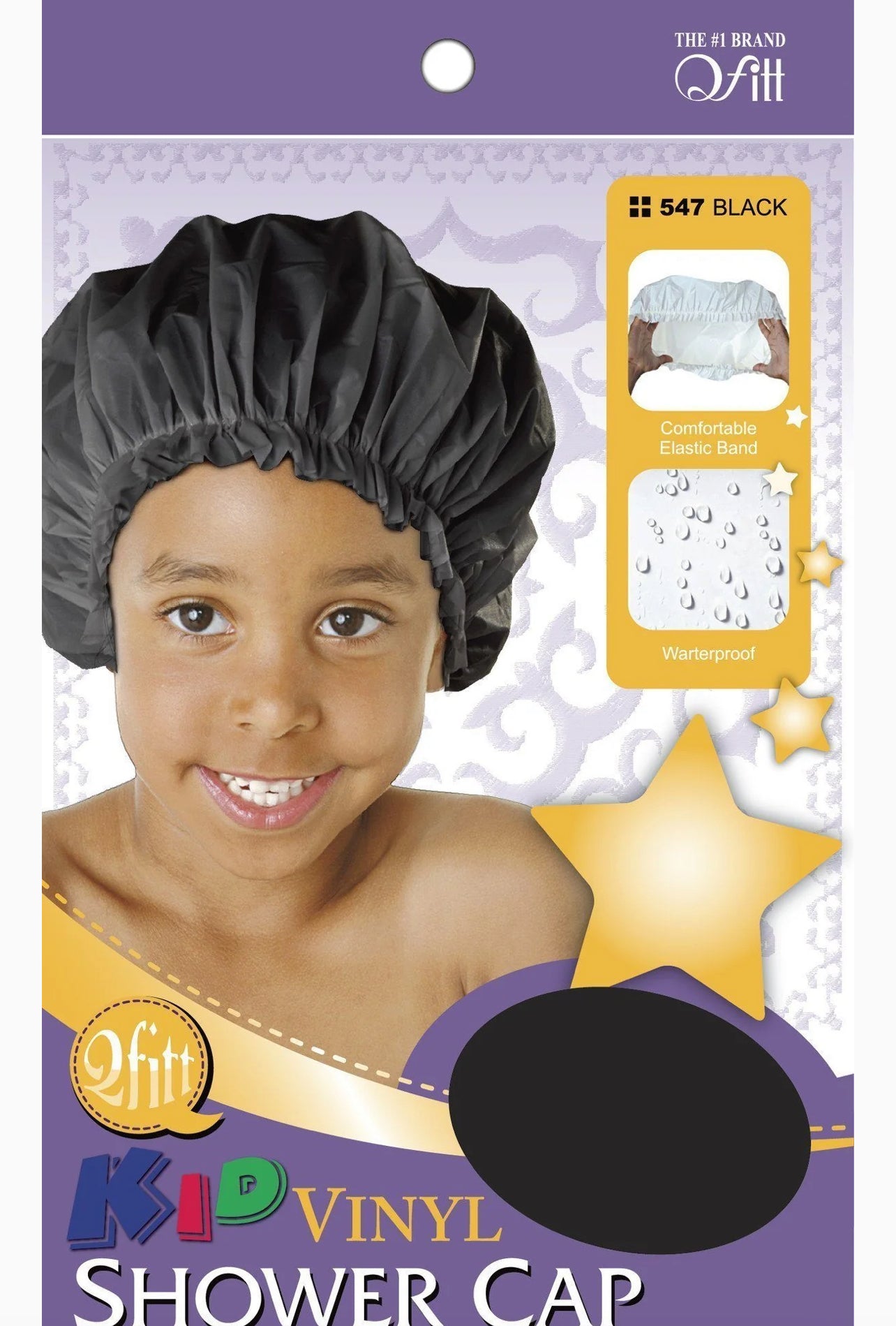 QFITT-KIDS Shower Cap - black