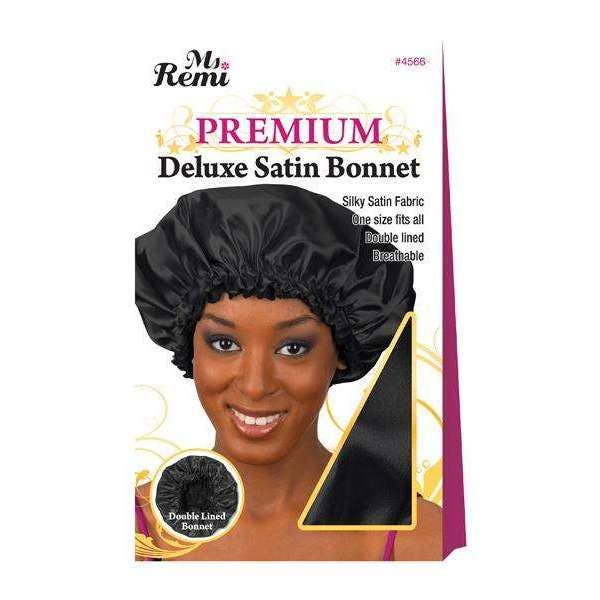 Annie International, Inc. - Ms. Remi Deluxe Satin Bonnet Black