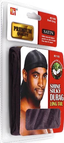 MI Hair Distribution - DURAG SILKY LONG TAIL COCONUT OIL TREATED QUALITY (D. GRAY)