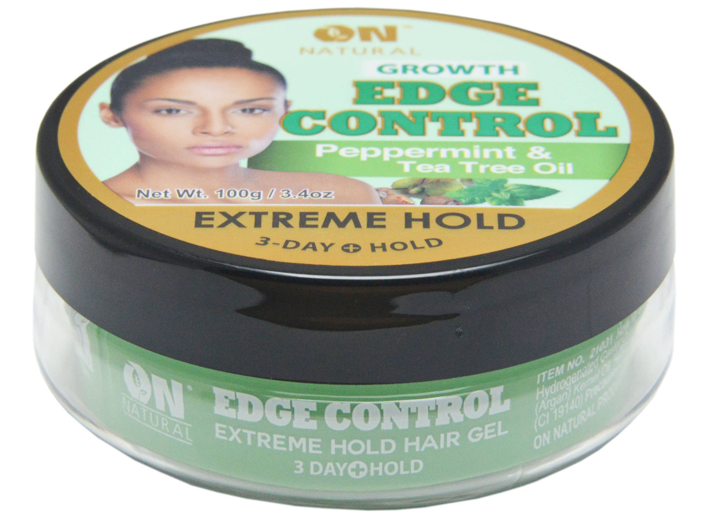 ON Natural USA - ON NATURAL - Edge Control  Extreme Hold [Peppermint & Tea]: 1oz