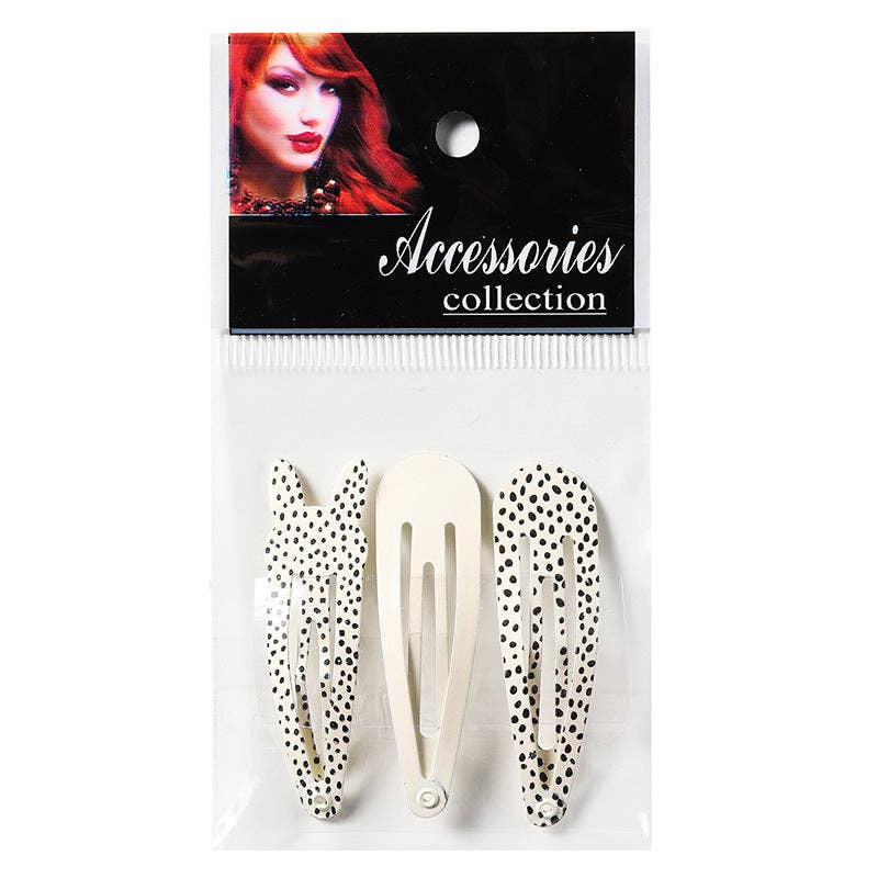 BrookPark Beauty - 3Pcs/Set Leopard Pattern Bb Clip Popular Bangs Clip: 3