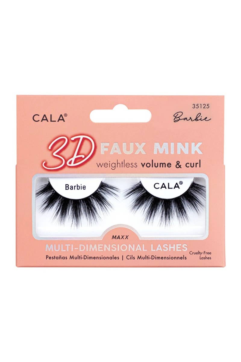 PINEAPPLE Beauty - CALA 35125 Barbie 3D Faux Mink Volume & Curl Lashes