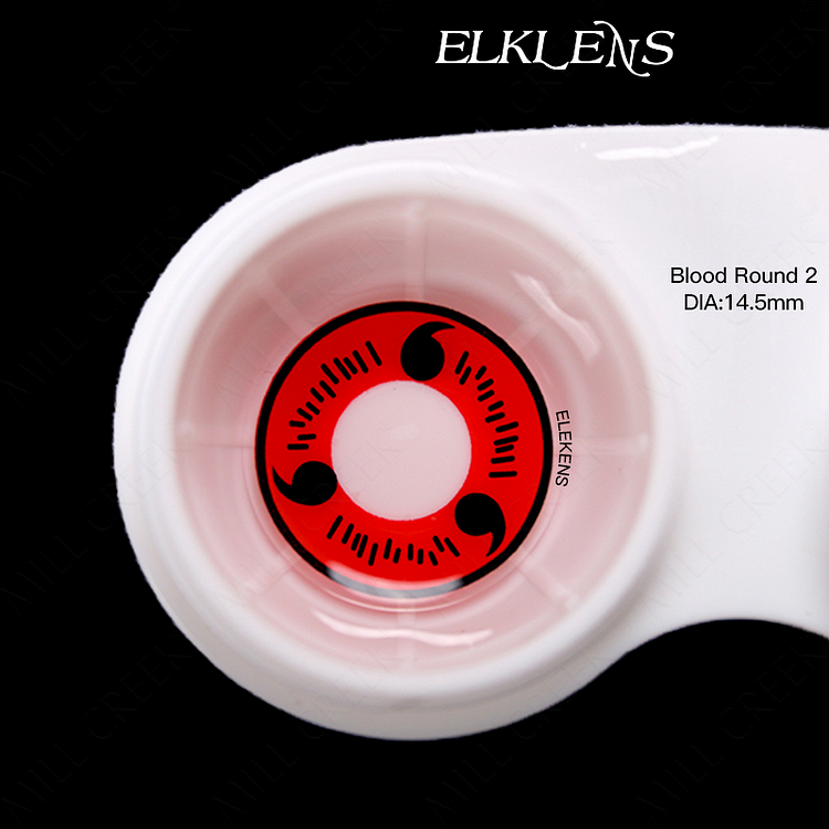 ELKLENS Sharingan Red Style Colored Contact Lenses