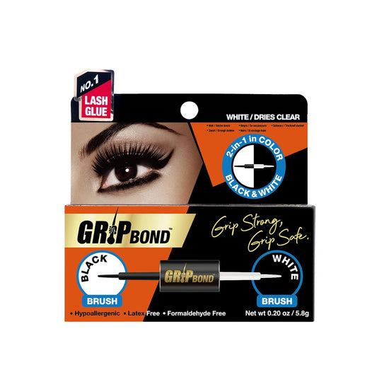 EBIN NEW YORK - GRIP BOND LATEX-FREE LASH ADHESIVE -DUAL BRUSH