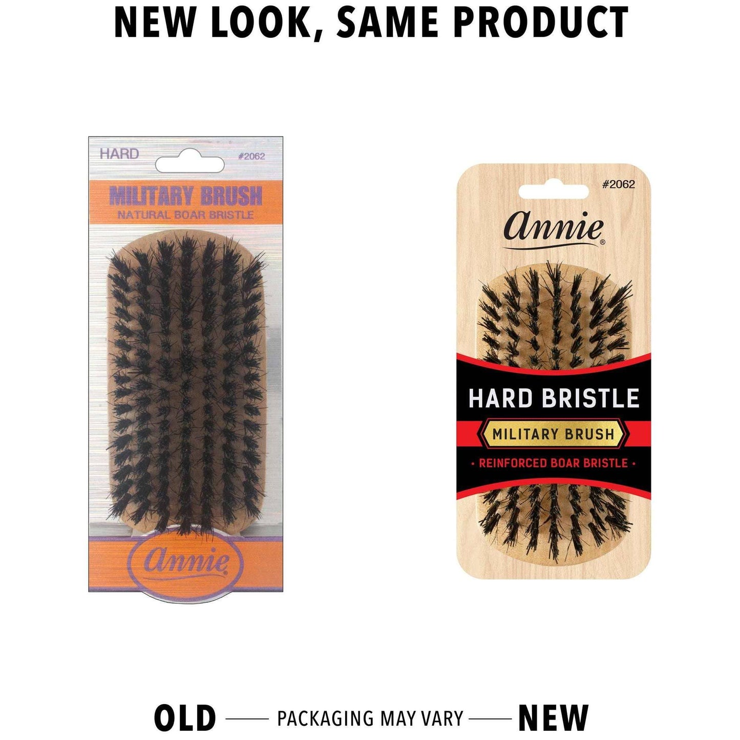 Annie International, Inc. - Annie Hard Military Brush Boar & Nylon Bristle