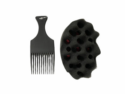 BrookPark Beauty - Small One Side Spiky Twist Hair Brush