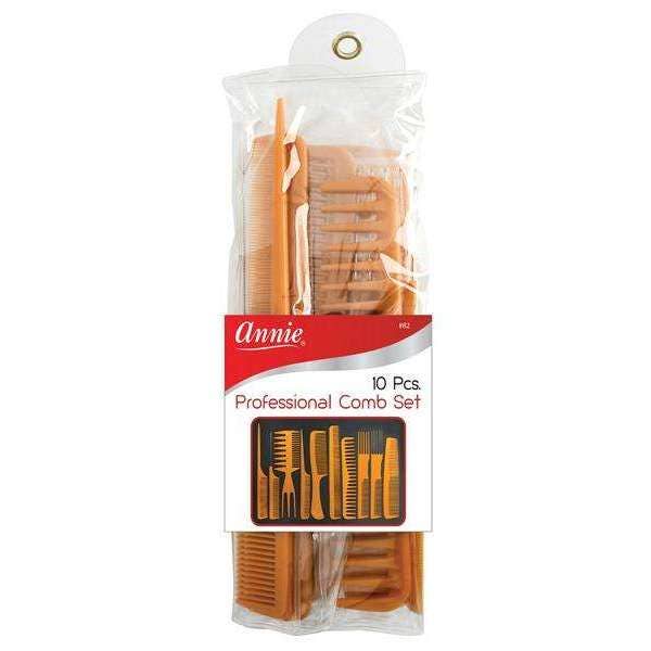 Annie Professional Comb Set 10Ct Brown