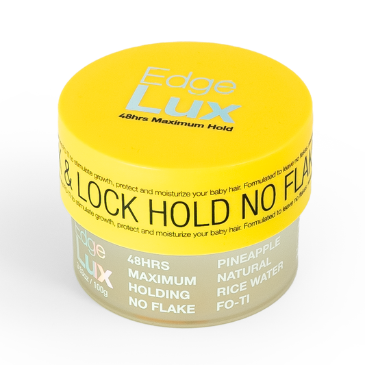 SM Beauty LLC - Lux Collection Edge Lux Edge Control Wax 48Hour Maximum Hold: Pineapple / 100g (12pc)