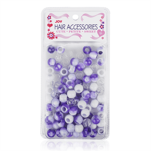 Annie International, Inc. - Joy Round Plastic Beads XL Purple Two Tone Mix