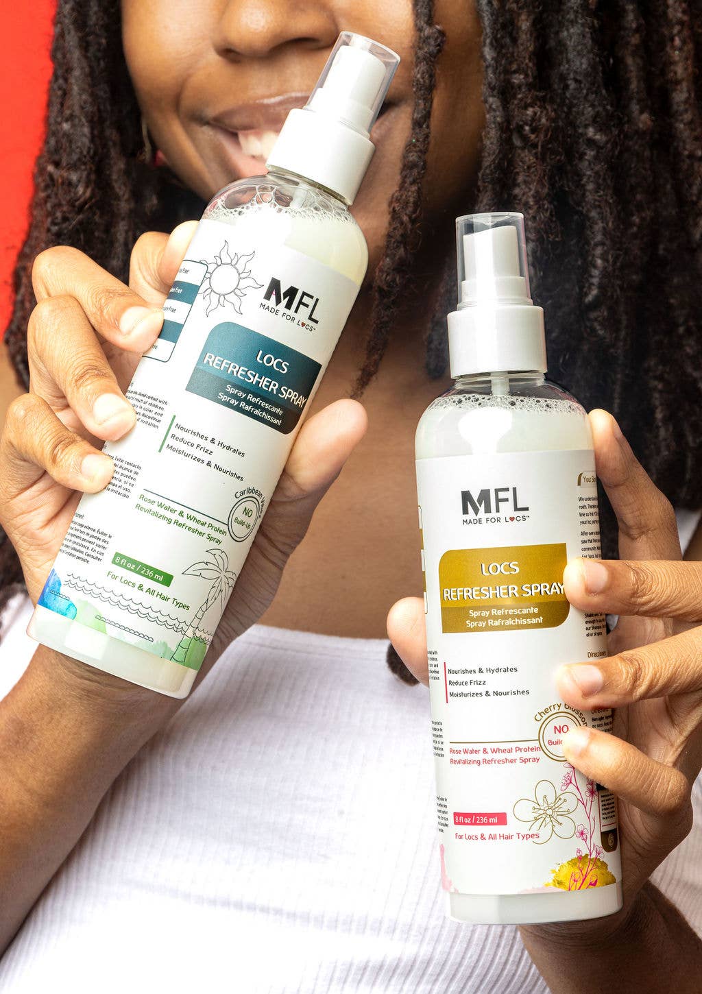 Made For Locs - Locs Rose-Water Refresher Spray | 8 oz: Peppermint & Rosemary