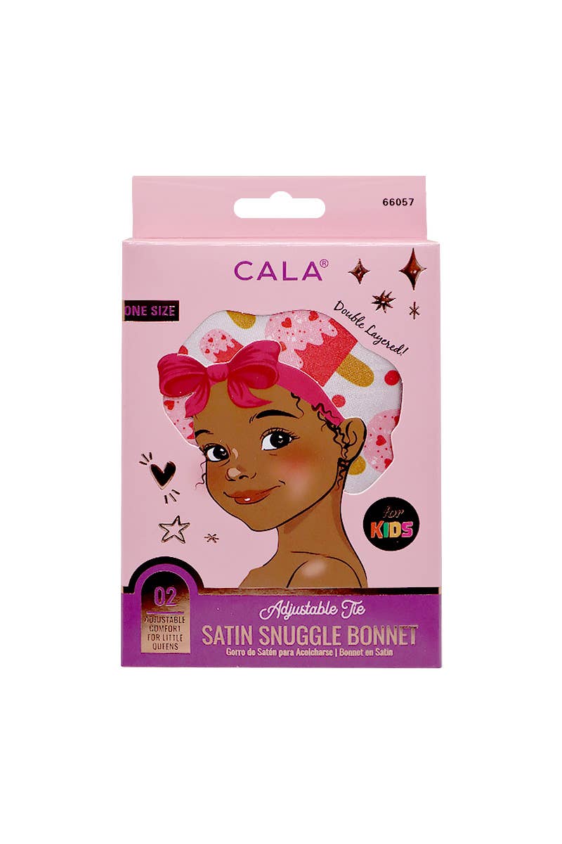 PINEAPPLE Beauty - CALA 66057 Ice Cream Pops Kids Satin Bonnet - 6pcs