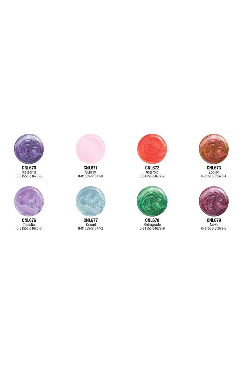 PINEAPPLE Beauty - LA Colors CLAC504 Galactic Glam Gel Nail Polish - 24pc
