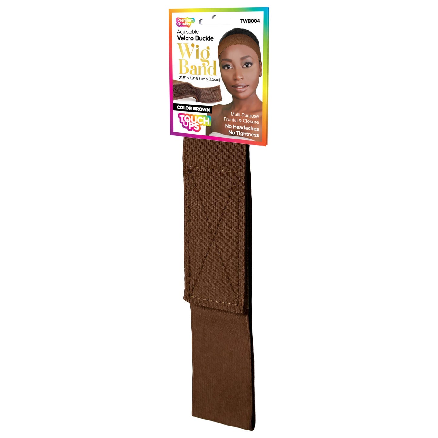 SM Beauty LLC - TouchUps - Adjustable Buckle Wig Band: TWB004 BROWN