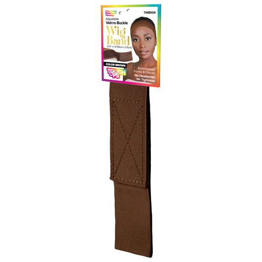 SM Beauty LLC - TouchUps - Adjustable Buckle Wig Band: TWB004 BROWN