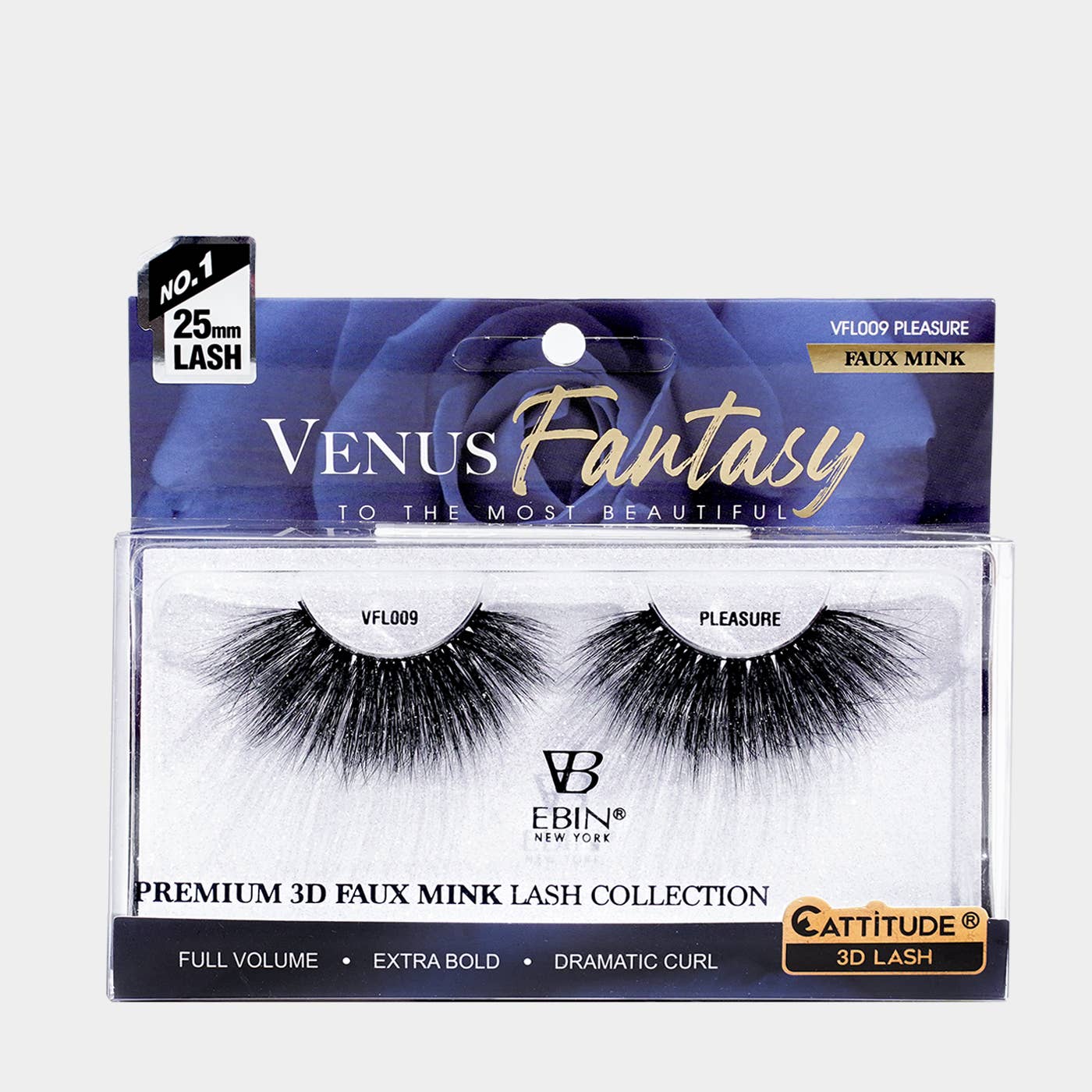 EBIN NEW YORK - Venus Fantasy 25mm Faux Mink 3D Lashes: Paradise