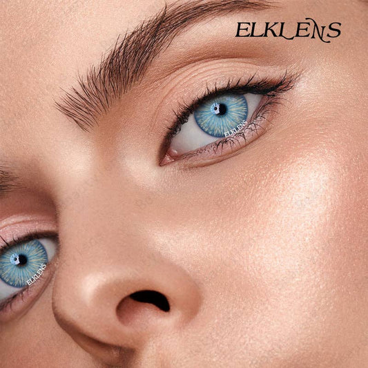ELKLENS New York Blue S Colored Contact Lenses