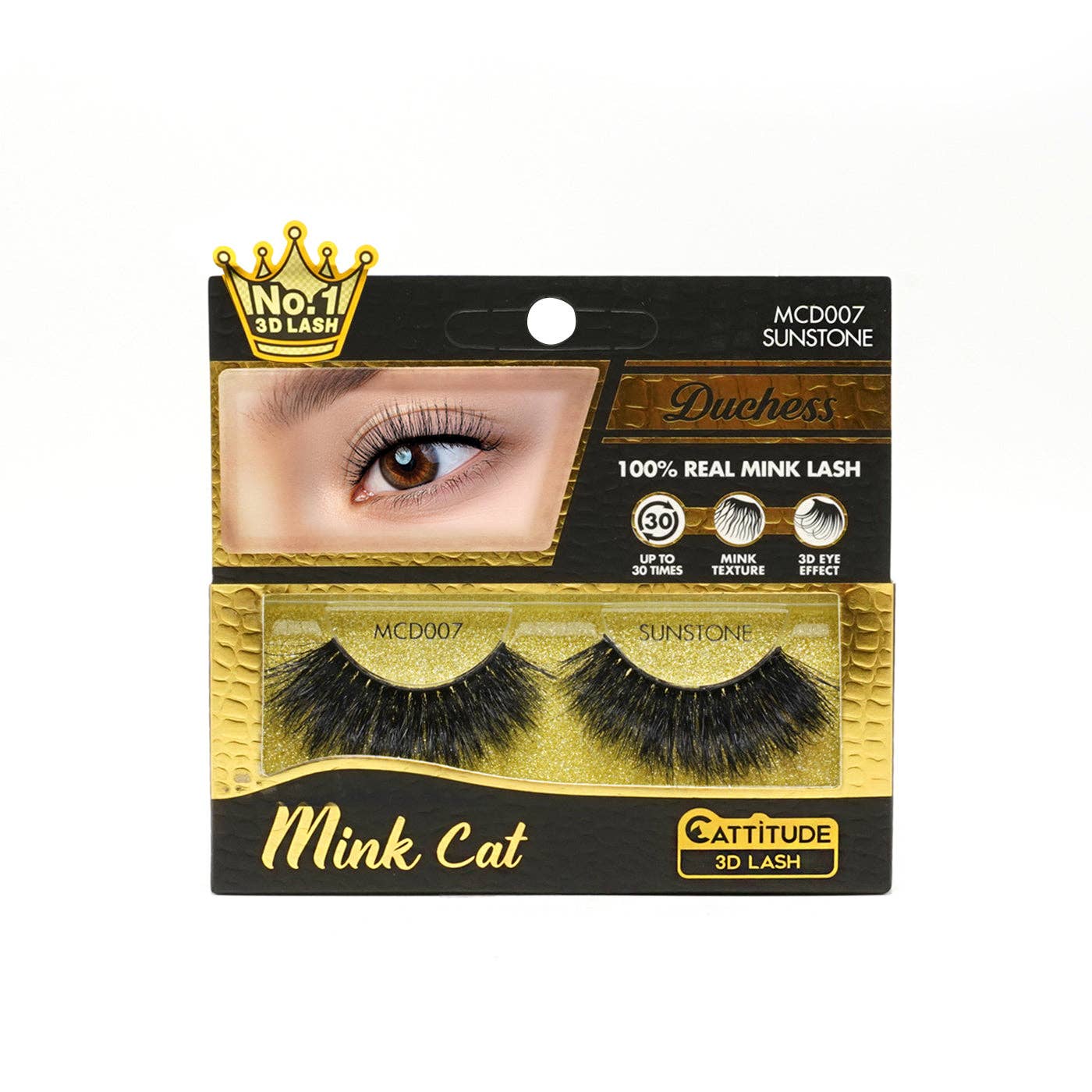 EBIN NEW YORK - Sunstone - Duchess Mink Cat 3D Lashes