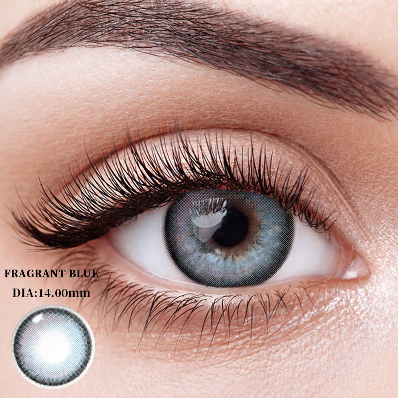 ELKLENS Fragrant Blue Colored Contact Lenses