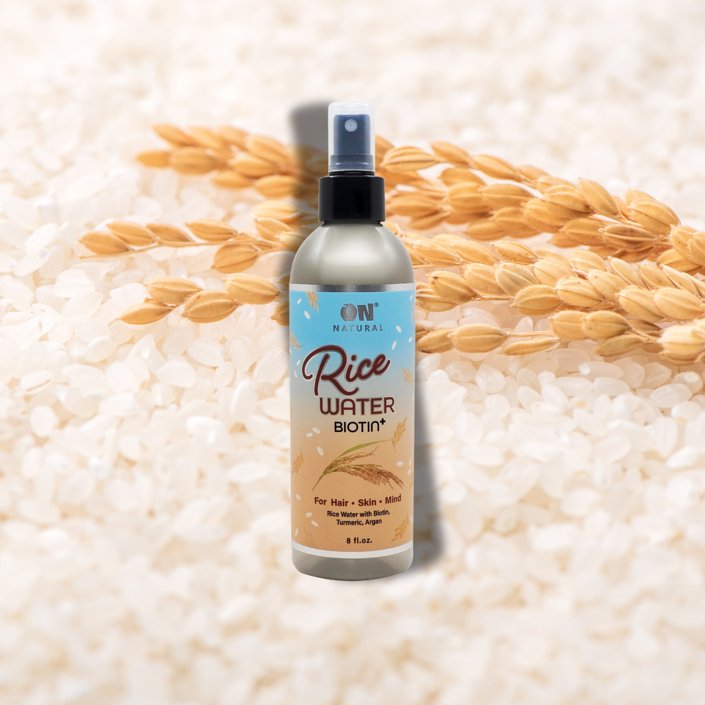 ON Natural USA - ON NATURAL - Rice Water [Biotin] 8oz: 8oz
