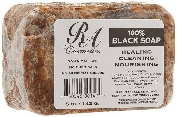 RA Cosmetics, LLC - African Black Soap Bar Unscented 5 oz