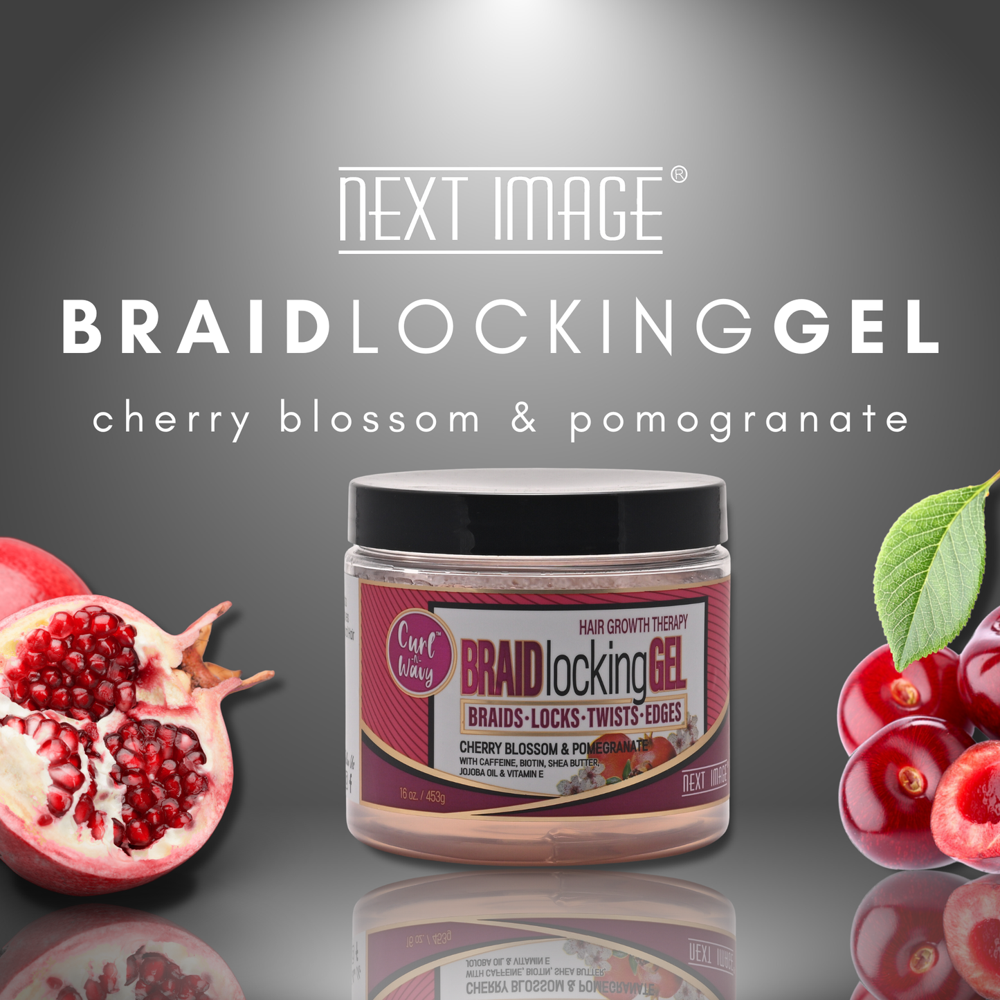 ON Natural USA - NEXT IMAGE-Braid Locking Gel [Cherry Blossom & Pomegranate]: 16oz