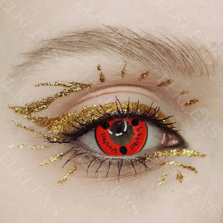 ELKLENS Sharingan Red Style Colored Contact Lenses