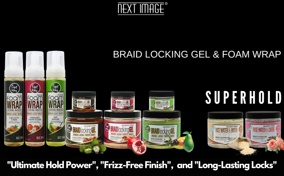 ON Natural USA - NEXT IMAGE - Braid Locking Gel Super Hold [Rice Water]: 3oz
