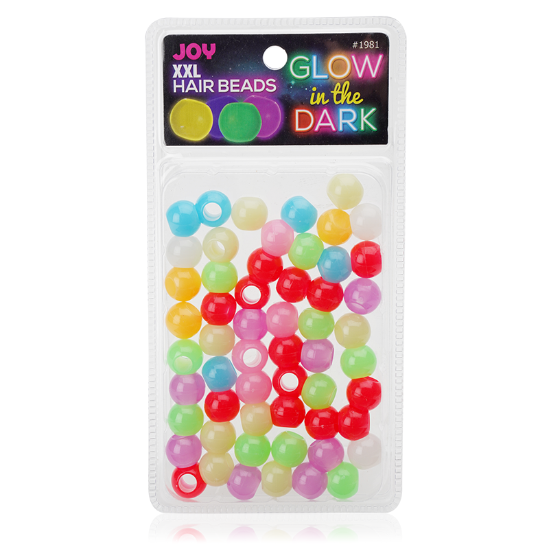 Annie - Joy XX-Large Glow In the Dark Hair Beads Asst Color