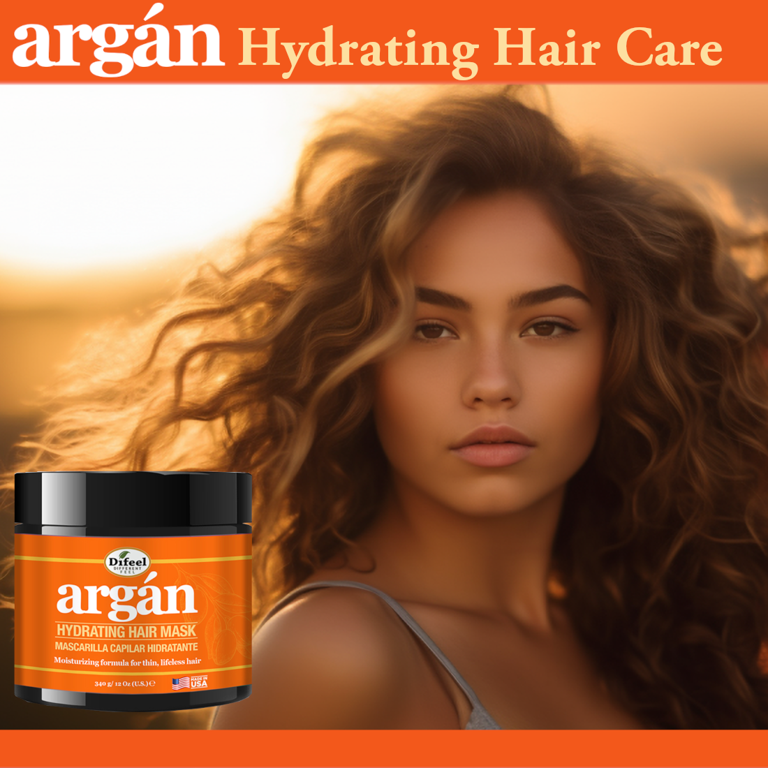 Difeel - Difeel Argan Hydrating Hair Mask 12 oz.