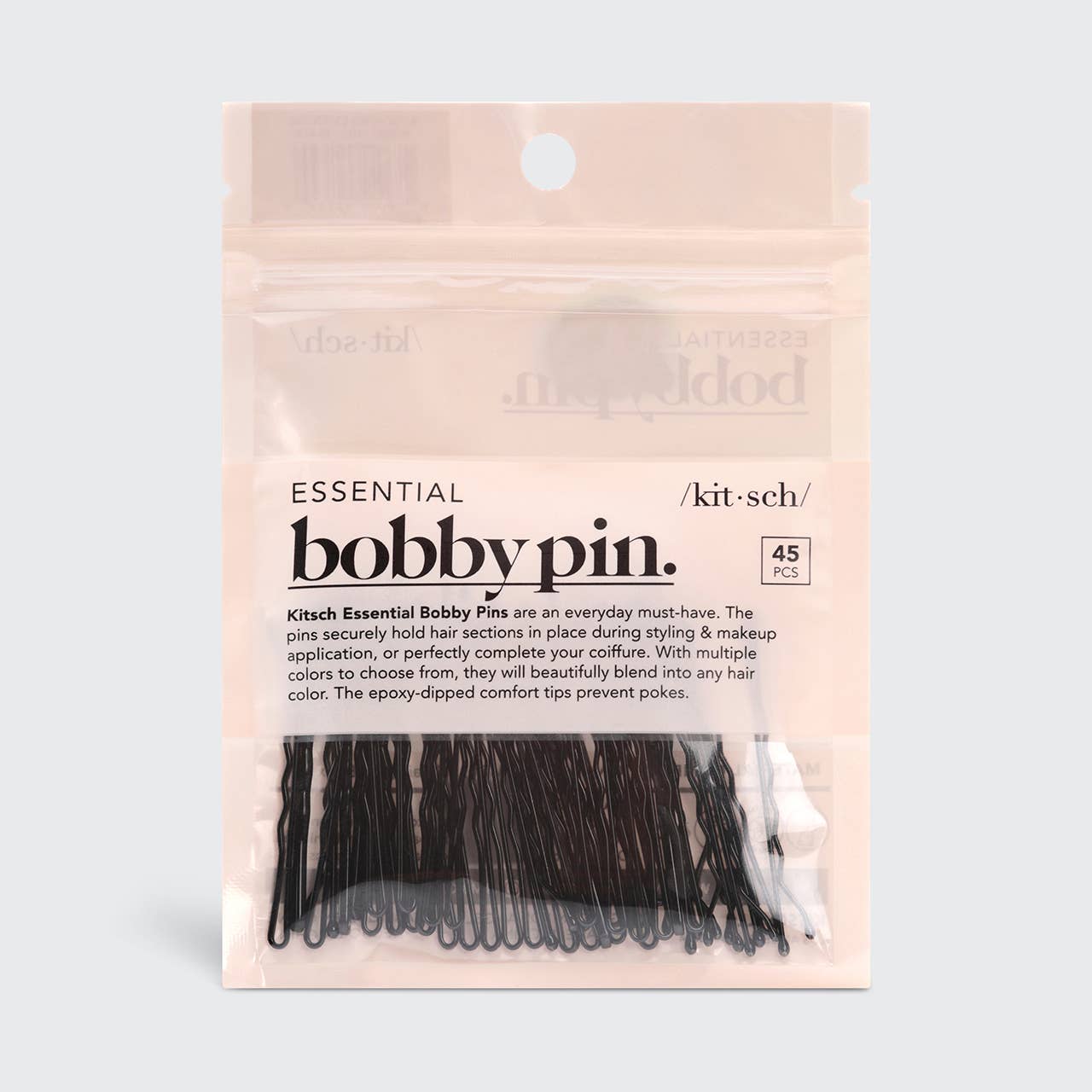 KITSCH - Essential Bobby Pins 45pc - Black