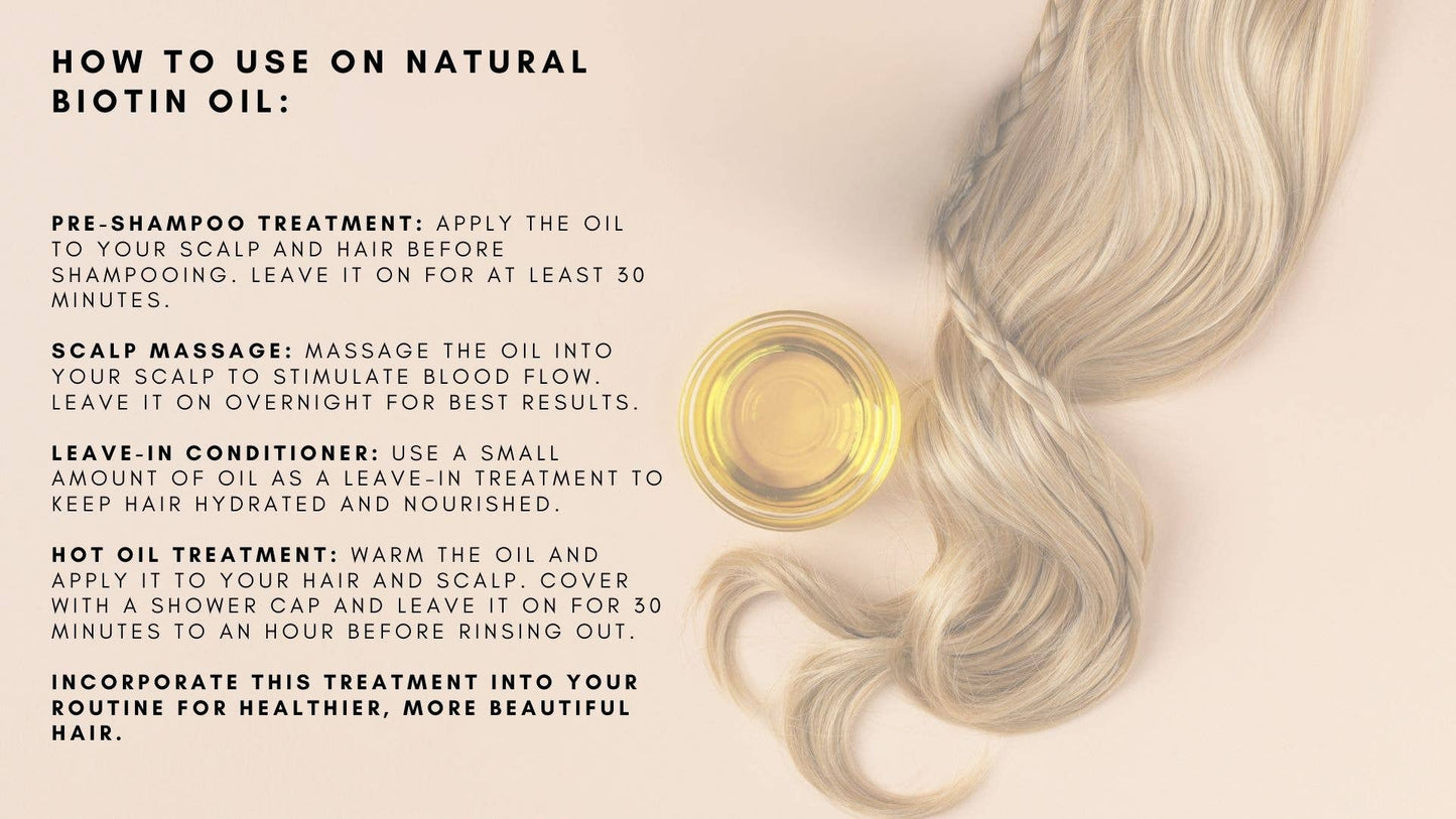 ON Natural USA - ON NATURAL - Biotin Oil Platinum 2X: 4oz