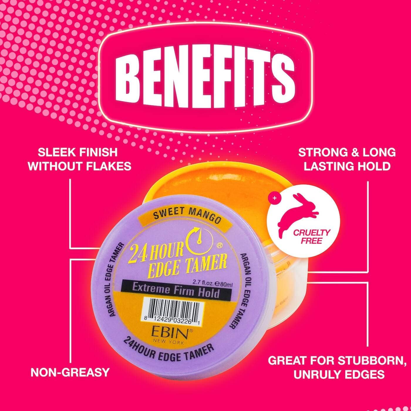 EBIN NEW YORK - 24 Hour Edge Tamer Refresh - Sweet Mango 1.01oz/ 30ml : Sweet Mango