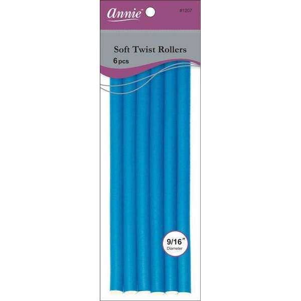 Annie International, Inc. - Annie Soft Twist Rollers 9/16" XL Blue (6pcs)
