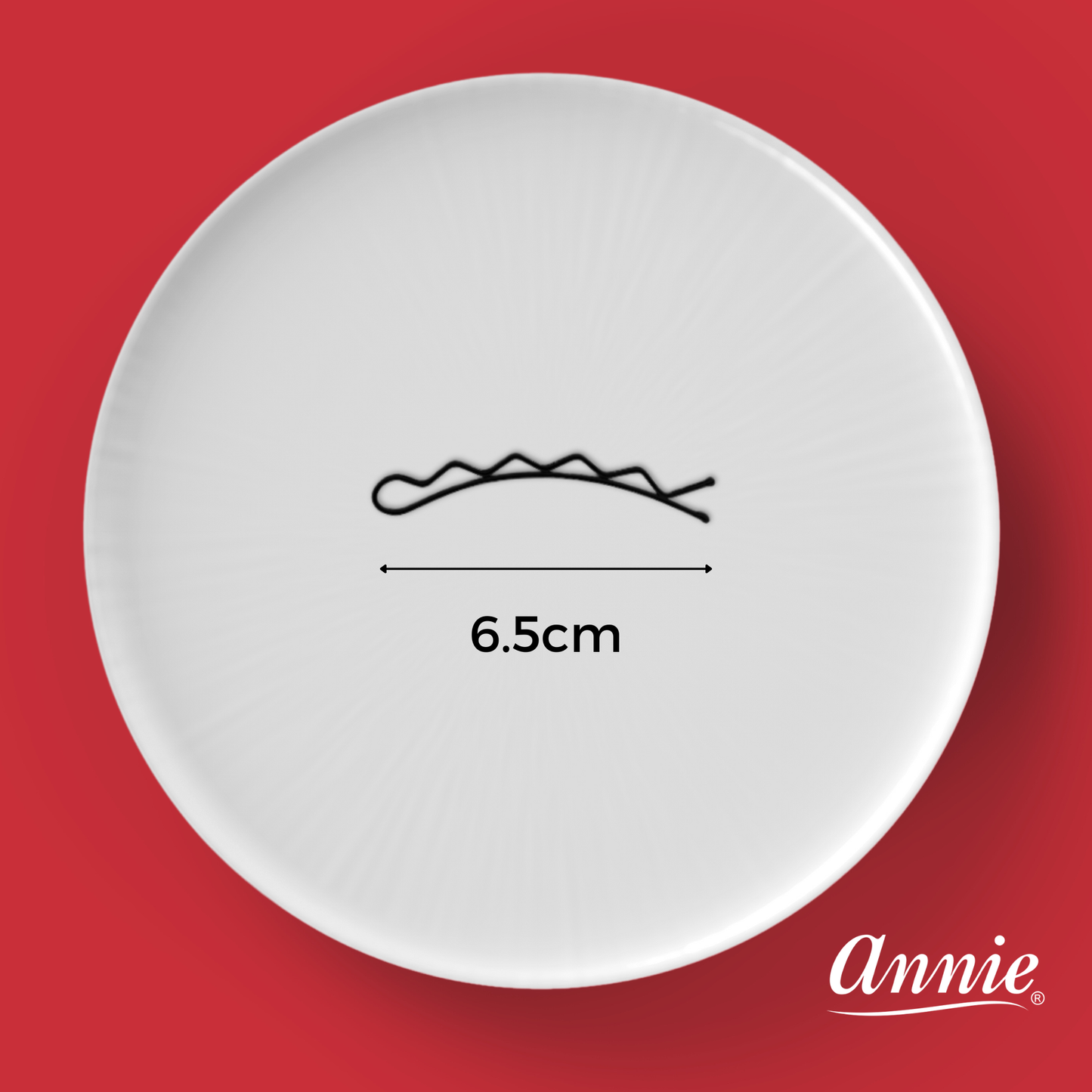 Annie International, Inc. - Annie 6.5cm Big Curve Bobby Pin 6ct Black