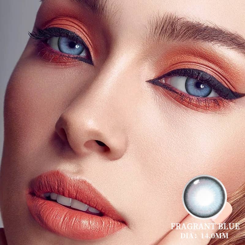 ELKLENS Fragrant Blue Colored Contact Lenses