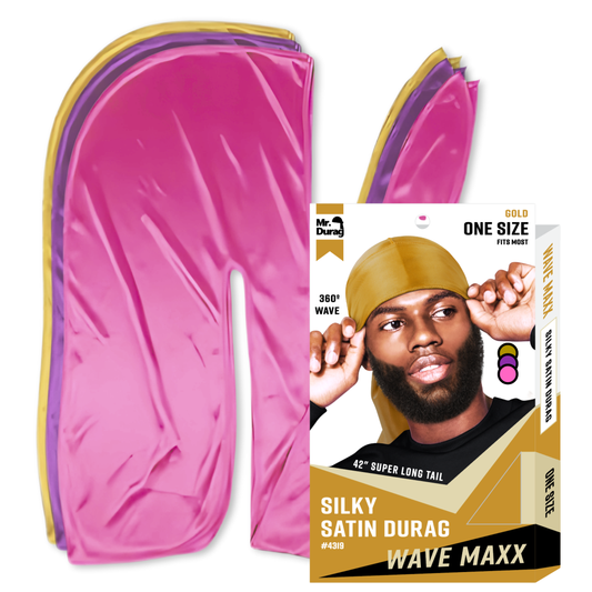 Annie International, Inc. - Mr. Durag Wave Maxx Silky Satin Durag, 1 Count, Assorted 2