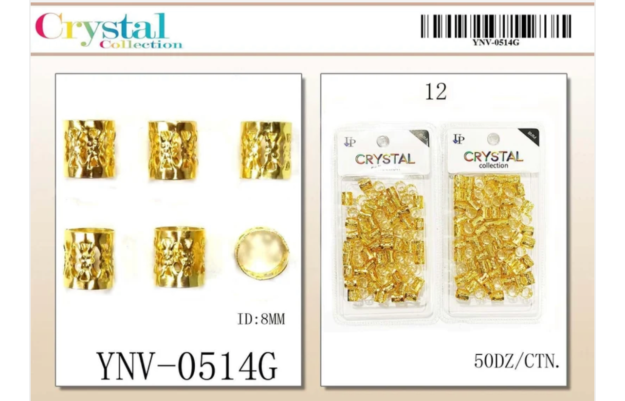 UP - FILIGREE BRAIDING TUBE - CRYSTAL COLLECTION - 8MM