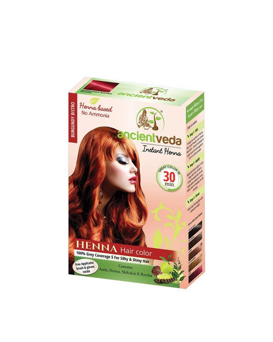 Ancientveda - Ancient Veda Burgandy Henna Hair Dye (60 gms)