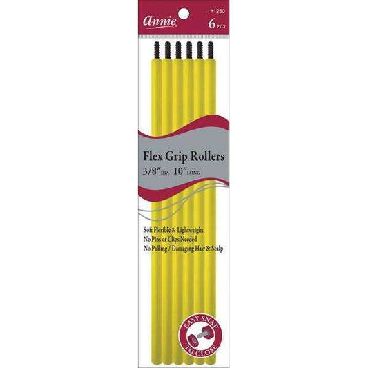 Annie - Annie Flex Grip Rollers 3/8In Dia 10In Long 6Ct Yellow