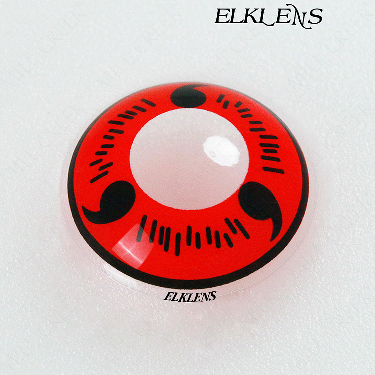 ELKLENS Sharingan Red Style Colored Contact Lenses