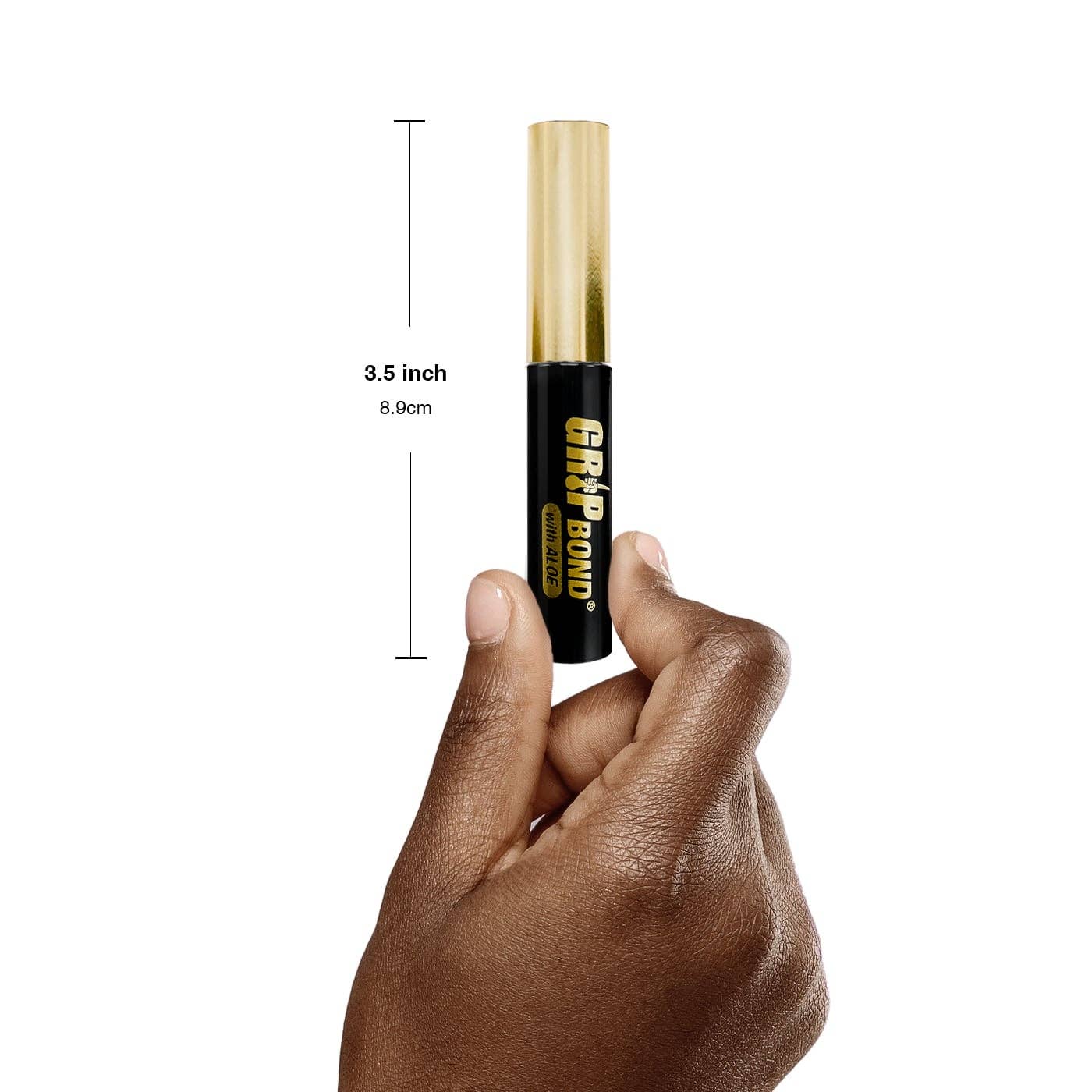 EBIN NEW YORK - GRIP BOND LASH ADHESIVE with ALOE - BLACK / BRUSH