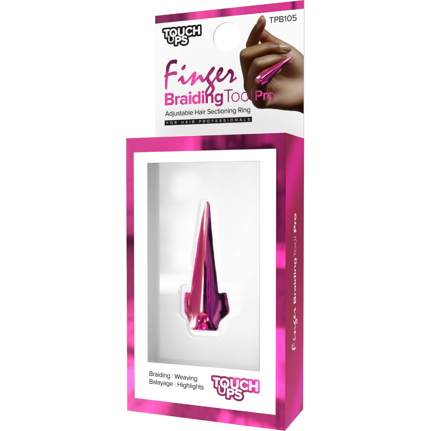 SM Beauty LLC - TouchUps - Finger Braiding Tool Pro: Gold / Single